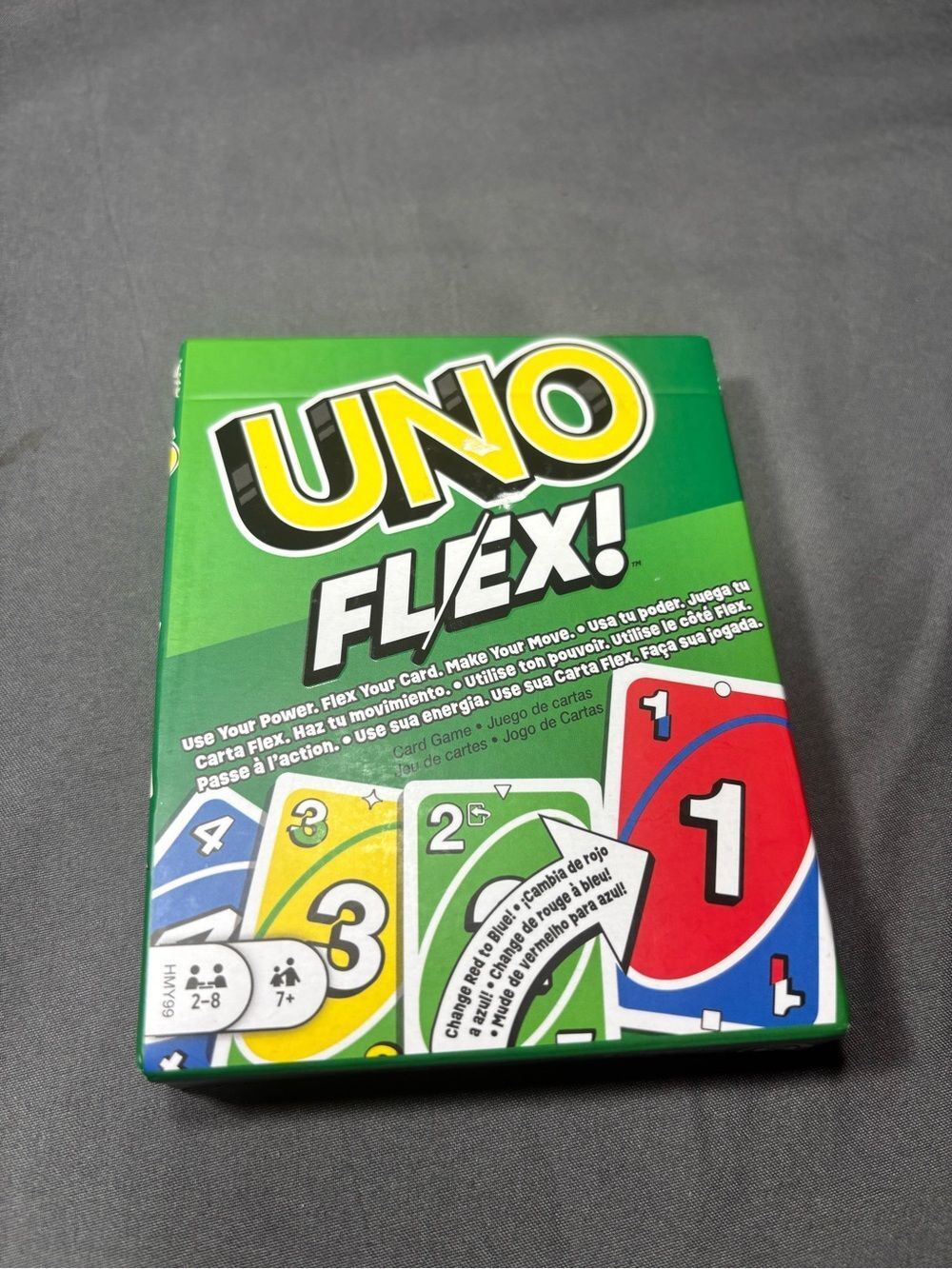 NEW! UNO FLÉX! Card Game - Green Packaging